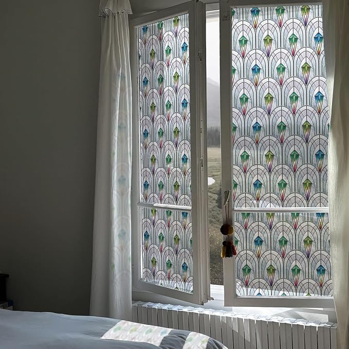 3D Vintage Stained Glass Window Film - Image 3
