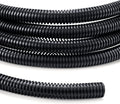Wire Loom 3/8 inch 10ft, YCLYC Split Loom, Outdoor Cord Protector, Flexible Wire Conduit Automotive, Wire Protector Tubing, Black