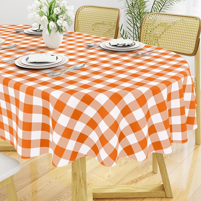 Smiry Oval Table Cloth, Waterproof Vinyl Tablecloths by Smiry