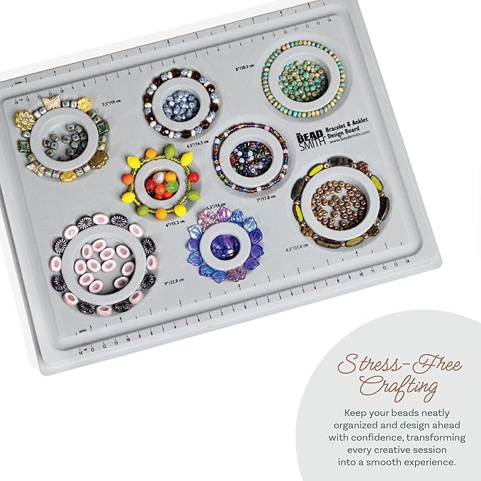 The Beadsmith Elements Bracelet & Anklet Design Bead Board –13.75 x 10.75 x 1 - Image 5