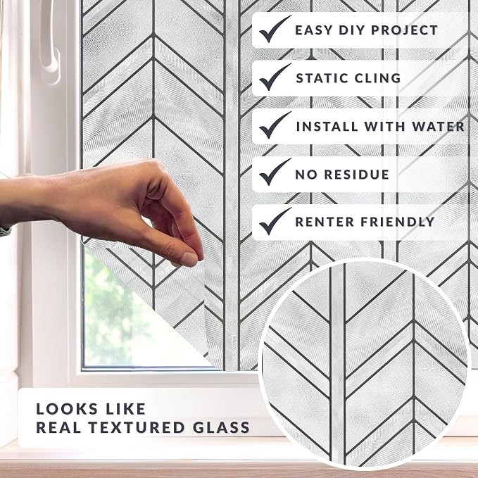 Chevron Window Privacy Film by Artscape - Image 2