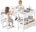 BOLUO Kids Art Table and Chair Set, Toddler Craft Table by BOLUO