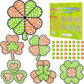 Qyeahkj 6 Pcs St Patrick's Day Arts Crafts DIY Shamrock Shape Gem Diamond by Qyeahkj