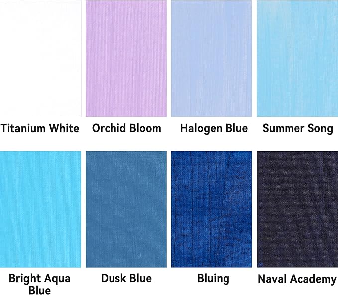 AUREUO Blue Acrylic Paint Set - Image 3