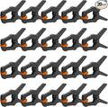 AMARTISAN 20-Pack Spring Clamps 3-inch, Small Heavy Duty Clips for Crafts, Backdrop Stand, Woodworking, Photography Studios, 1.77 Inch Mouth Opening