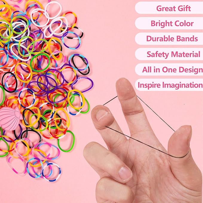 XKDOUS Rubber Band Bracelet Kit, Loom Bracelet Making Kit - Image 4