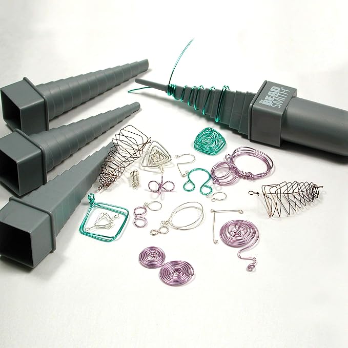 The Beadsmith Mandrel 4X, Wire Wrapping Set, 4 Different Shapes, Round and - Image 5