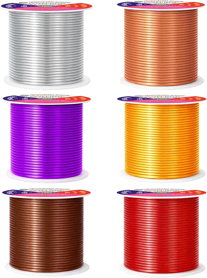 Mandala Crafts 16 GA Purple Brown Red Assorted Anodized Aluminum Craft Wire | - Image 2