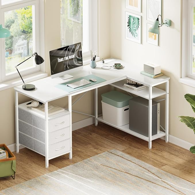 Huuger L Shaped Office Desk - Image 2