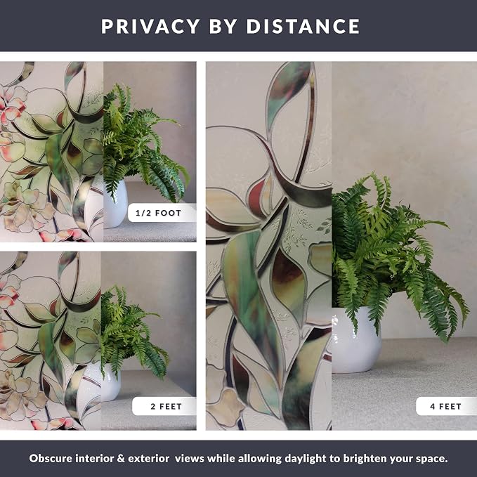 Begonia Window Privacy Film by Artscape - Image 4
