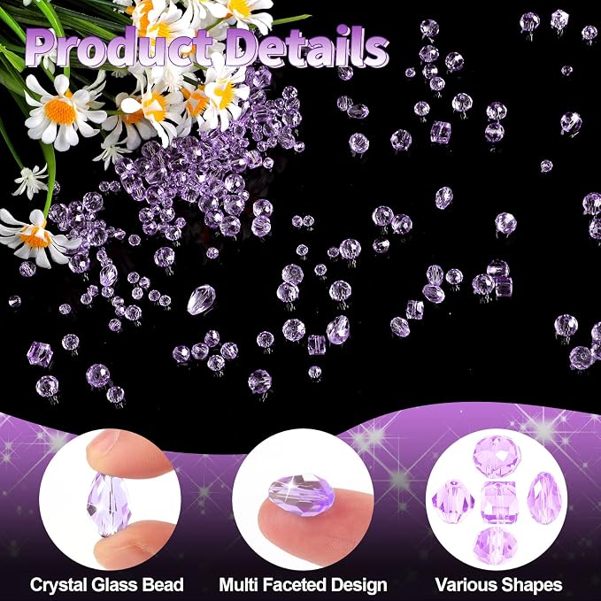 Crystal Beads, Rondelle Jewelry Beads - Image 3