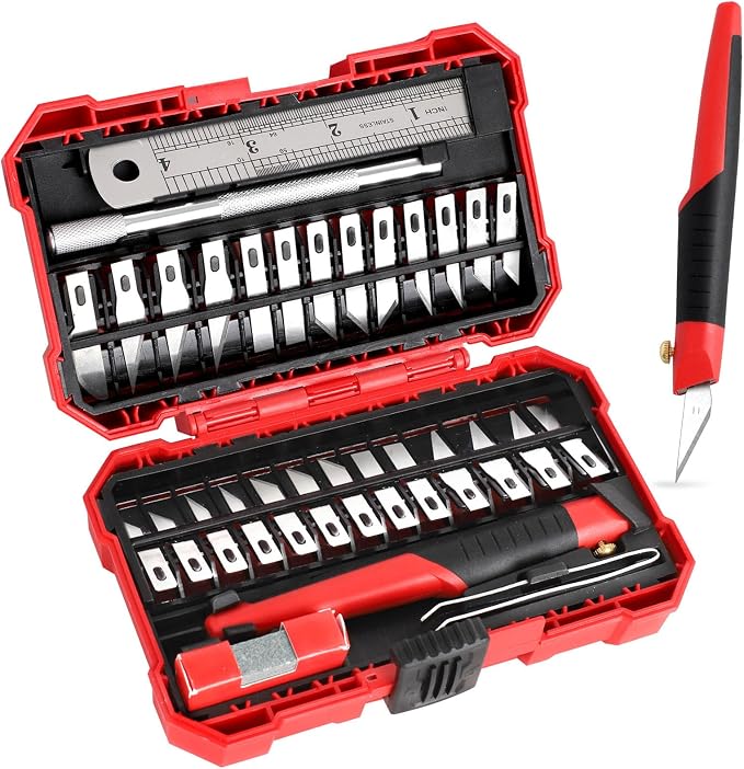 FASTPRO 31-Piece Precision Hobby Knife Set, Craft Knives by FASTPRO