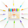 Incraftables Outline Glitter Markers – Metallic, Double Line Pens, Shimmer by Incraftables