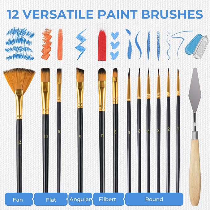 Nicpro Acrylic Paint Canvas Set - Image 5