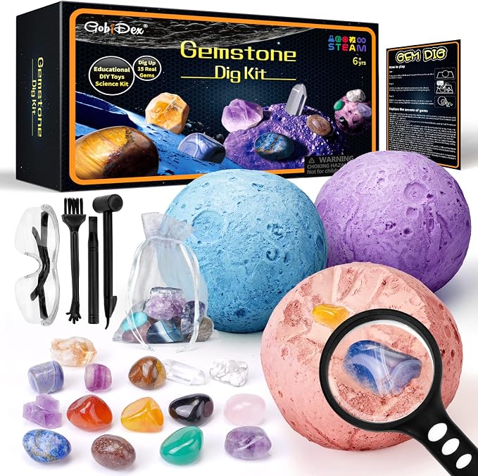 GobiDex Gemstones Dig Kit, Solar System Science Kit by GobiDex