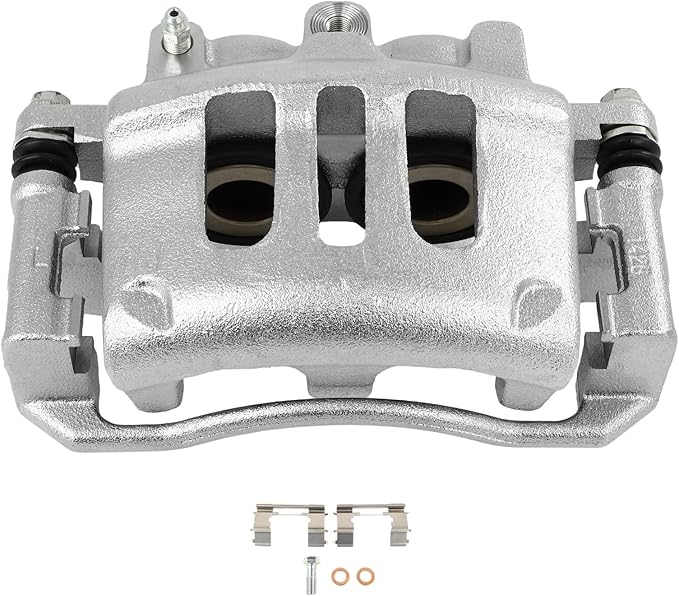 SCITOO 18B4841 Front Left Disc Brake Caliper w/Bracket Fit For Ford For Crown Victoria 2003-2011,For Mercury For Grand Marquis 2003-2011,For Mercury For Marauder 2003-2004, Double Pistons
