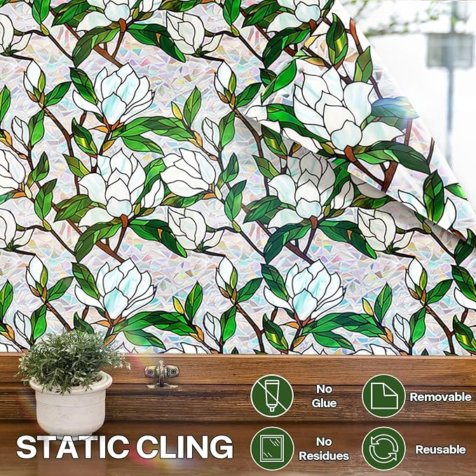 Stained Glass Window Film UV Resistant Window Privacy Film - Image 7
