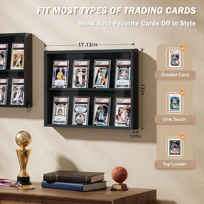 Emfogo Card Display Case, 3 Pack Trading Card Display - Image 6