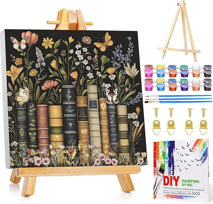 Framed Paint by Numbers Kit for Adults by MANDUN