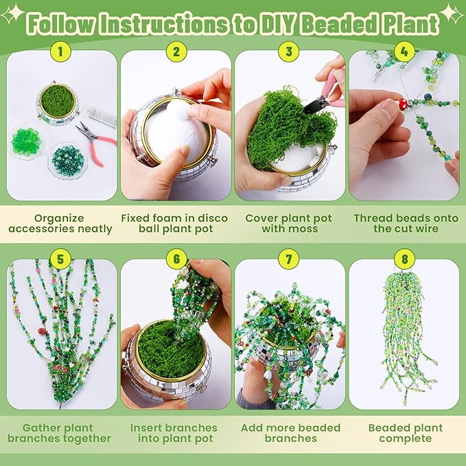 5057 Pcs Beaded Plant Kit Forever Plant Kit - Image 4