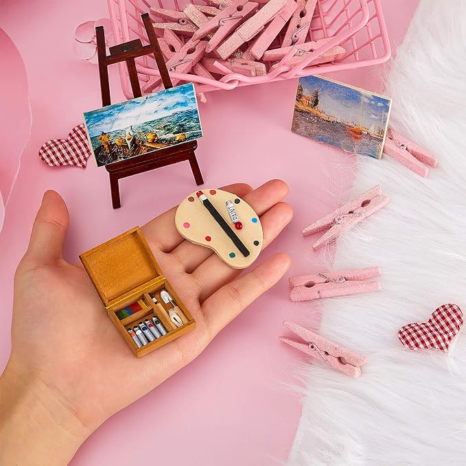 Skylety 3-Piece Dollhouse Painting Tool Accessories Set - Image 3