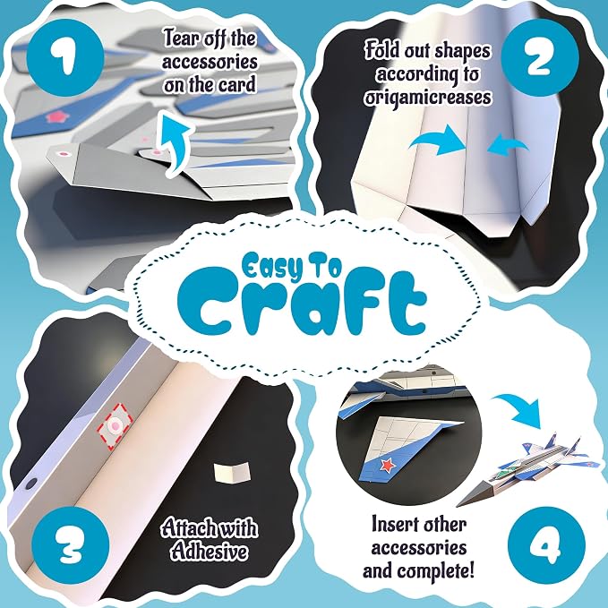 2 Themes in 1, 3D Paper Building Model, DIY Origami Kit - Image 6