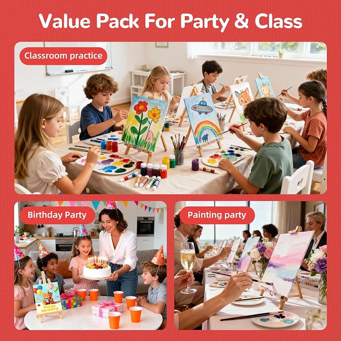 40 Pack 5x7 Inch Canvas Boards Small Canvas Panels - Image 8