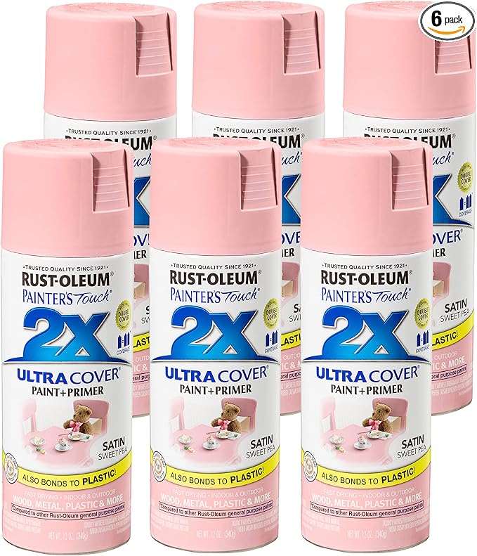 Rust-Oleum Painter's Touch 2X Ultra Cover Spray Paint, Satin Sweet Pea | Indoor by Rust-Oleum