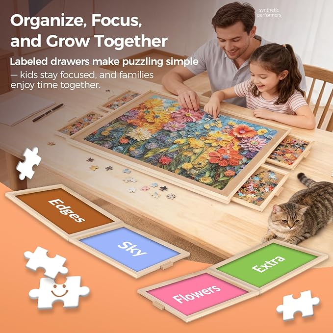 ALL4JIG 2000 Piece Rotating Puzzle Board - Image 3