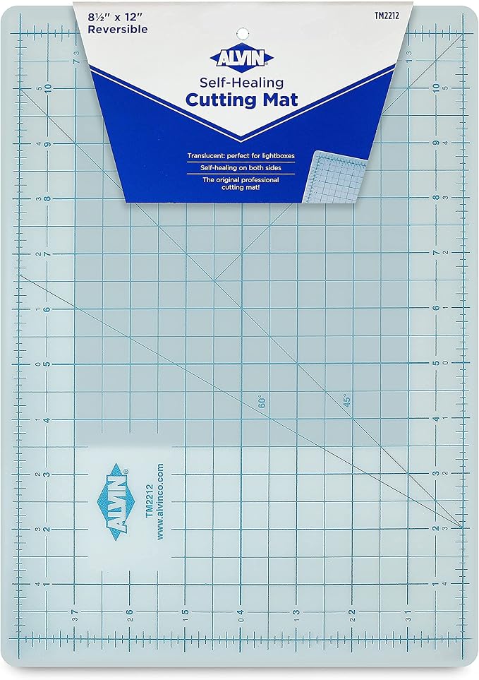 ALVIN TM Translucent Cutting Mat 8.5 x 12 inch | 3mm Layer by Alvin
