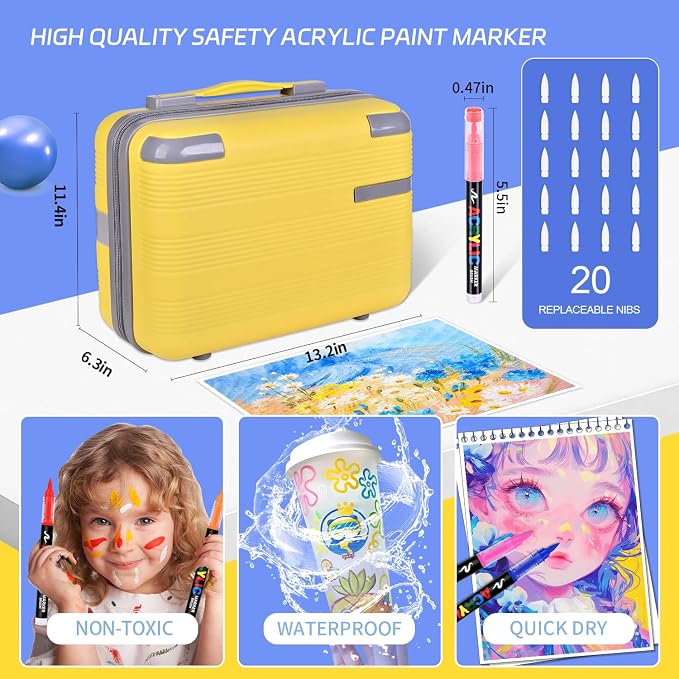 360 Colors Acrylic Paint Markers - Image 6