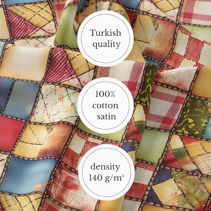 100% Cotton Fabric by the Yard – Turkish Quality Quilting & Sewing Fabric - Image 6
