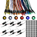 126 Pcs 12v LED Lights Kit, 60 Pre Wired LED Light Emitting Diodes 60 Plastic by Saysurey