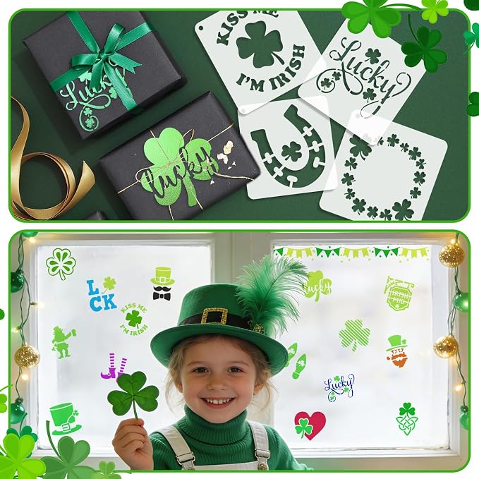 72 Pcs St Patricks Day Stencils - Image 6