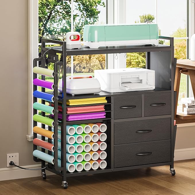 VENNQD Large Craft Organizer and Storage Rolling Cart Compatible - Image 6