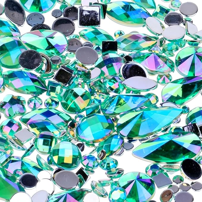 1400PCS Rainbow AB Colorful Gems Rhinestones Jewels by Unknown