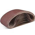 4x24 Sanding Belts 15PCS Belt Sander Paper Aluminum Oxide (3 Each of 80/120/150/240/400 Grits) Ideal for Wood Metal Paint Sanding