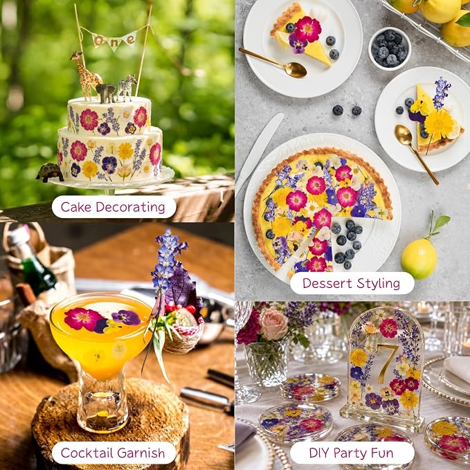 70 Pcs 11kinds Edible Dried Pressed Flowers - Image 7