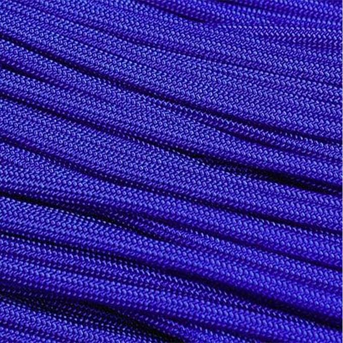 The Paracord Store | Type III 550 Paracord - 100 FT Hank, Electric Blue | Heavy Duty 7 Strand Tactical Paracord - USA Made Nylon Outdoor Parachute Cord for Camping, Fishing & More - Survival Cord