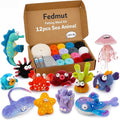 Fedmut Needle Felting Kits for Beginners Adult 12 Sea Animal Supplies by Fedmut