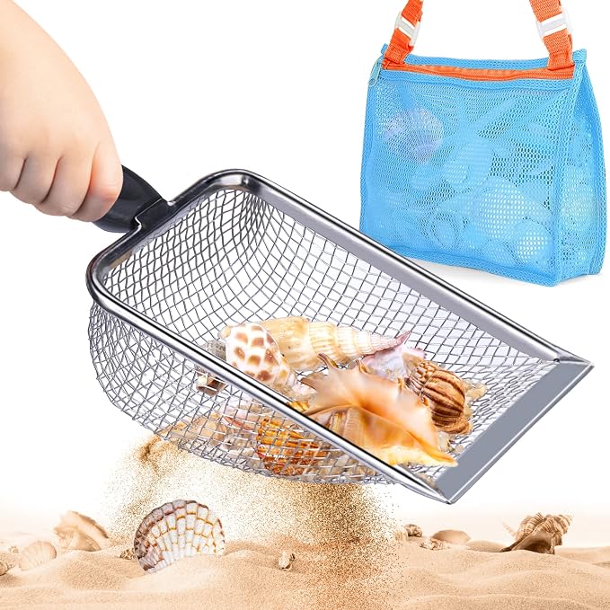 Vodolo Beach Mesh Shovel with Mesh Beach Bag by Vodolo
