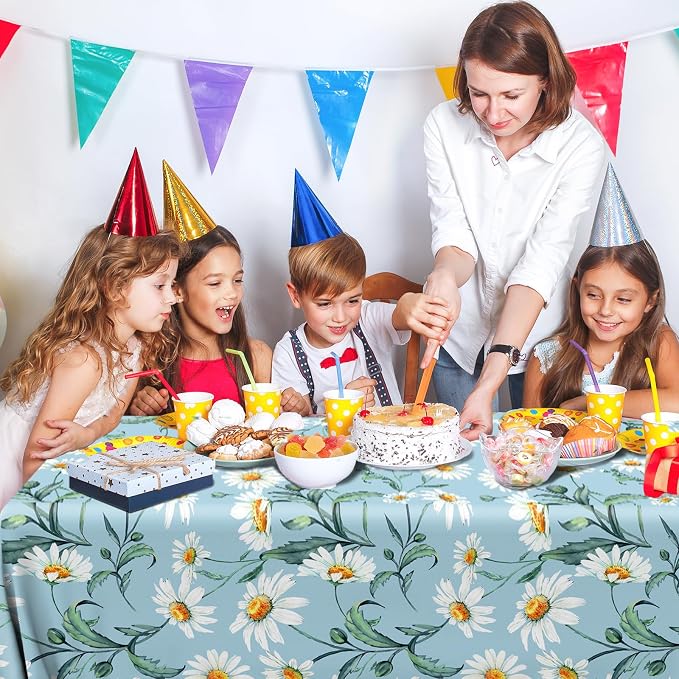 Spring Daisy Flower Tablecloth - Image 4