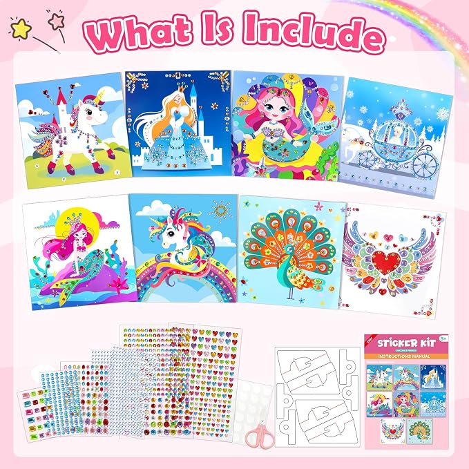 Gem Art Sticker Kit, Diamond Art Sticker Crafts - Image 2