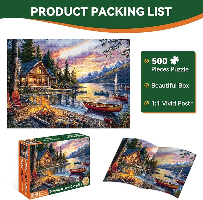 Jigsaw Puzzle for Adults 500 Pieces – 500 Piece Puzzle - Image 4