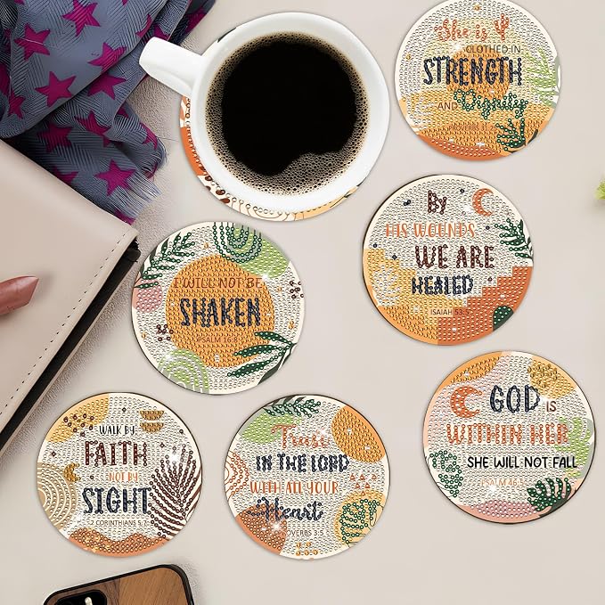 Christian Diamond Art Coasters - Image 4