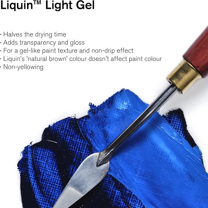 Winsor & Newton Liquin Light Gel Medium, 500ml Bottle - Image 2