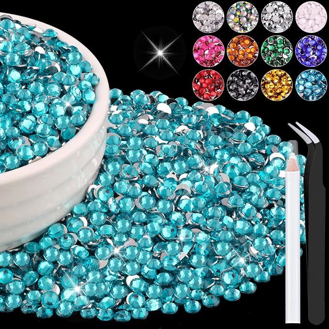 6000PCS 4mm Resin Rhinestones Bulk by BELLEBOOST