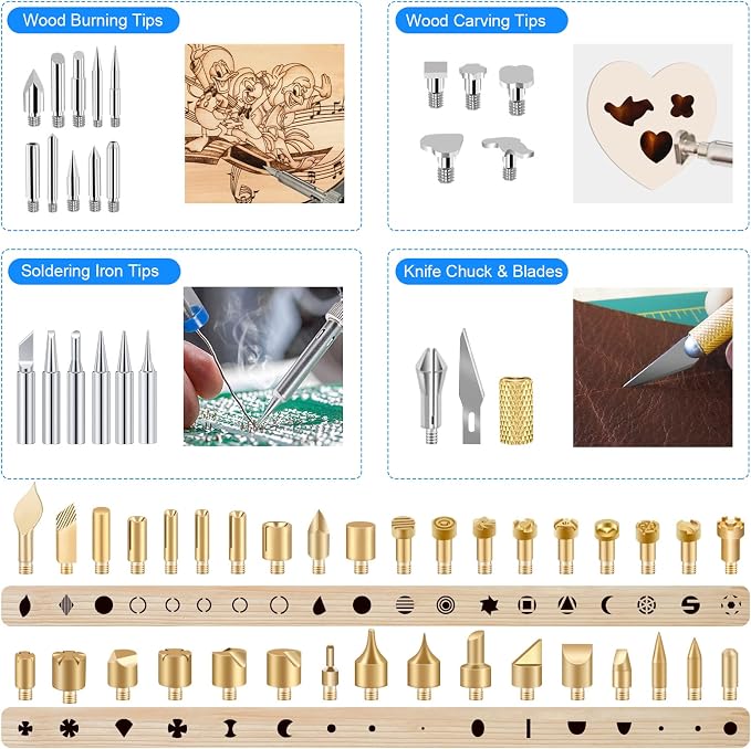 116pcs Wood Burning Kit, Professional Wood Burning Tool - Image 3