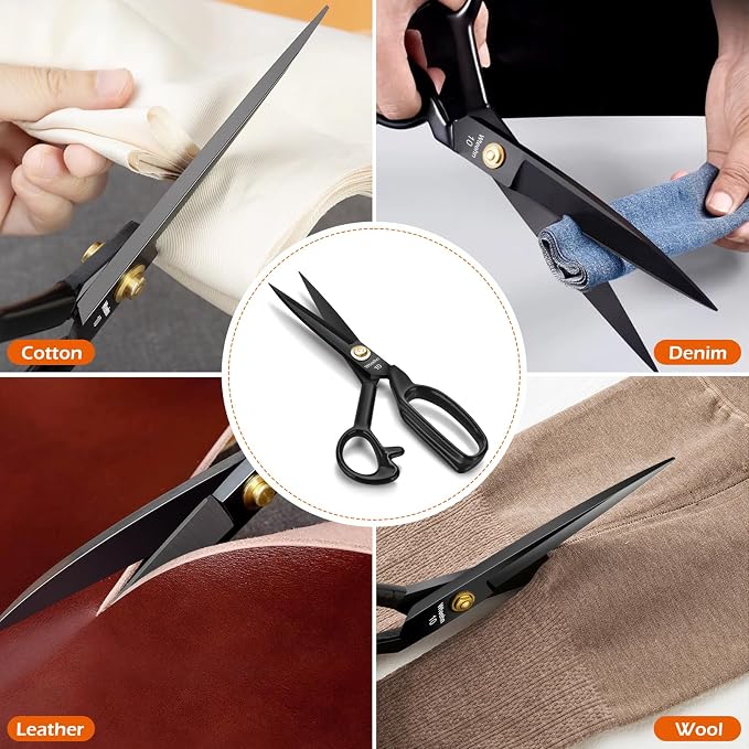 Fabric Scissors Professional, Tailor Sharp Sewing Shears - Image 5