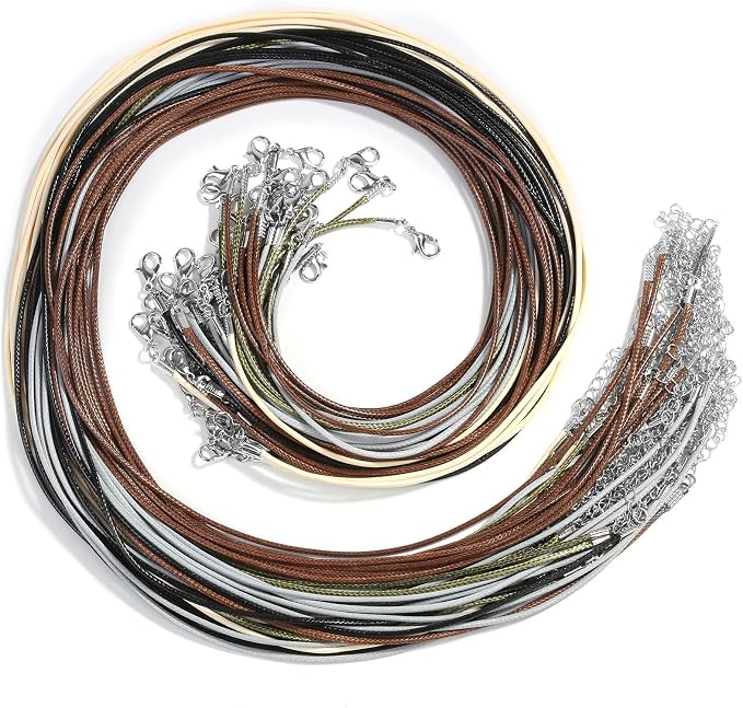 Necklace Cord, Paxcoo 50Pcs Necklace String Rope by PAXCOO